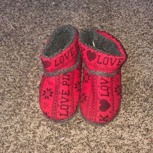 Victoria’s Secret PINK red slippers